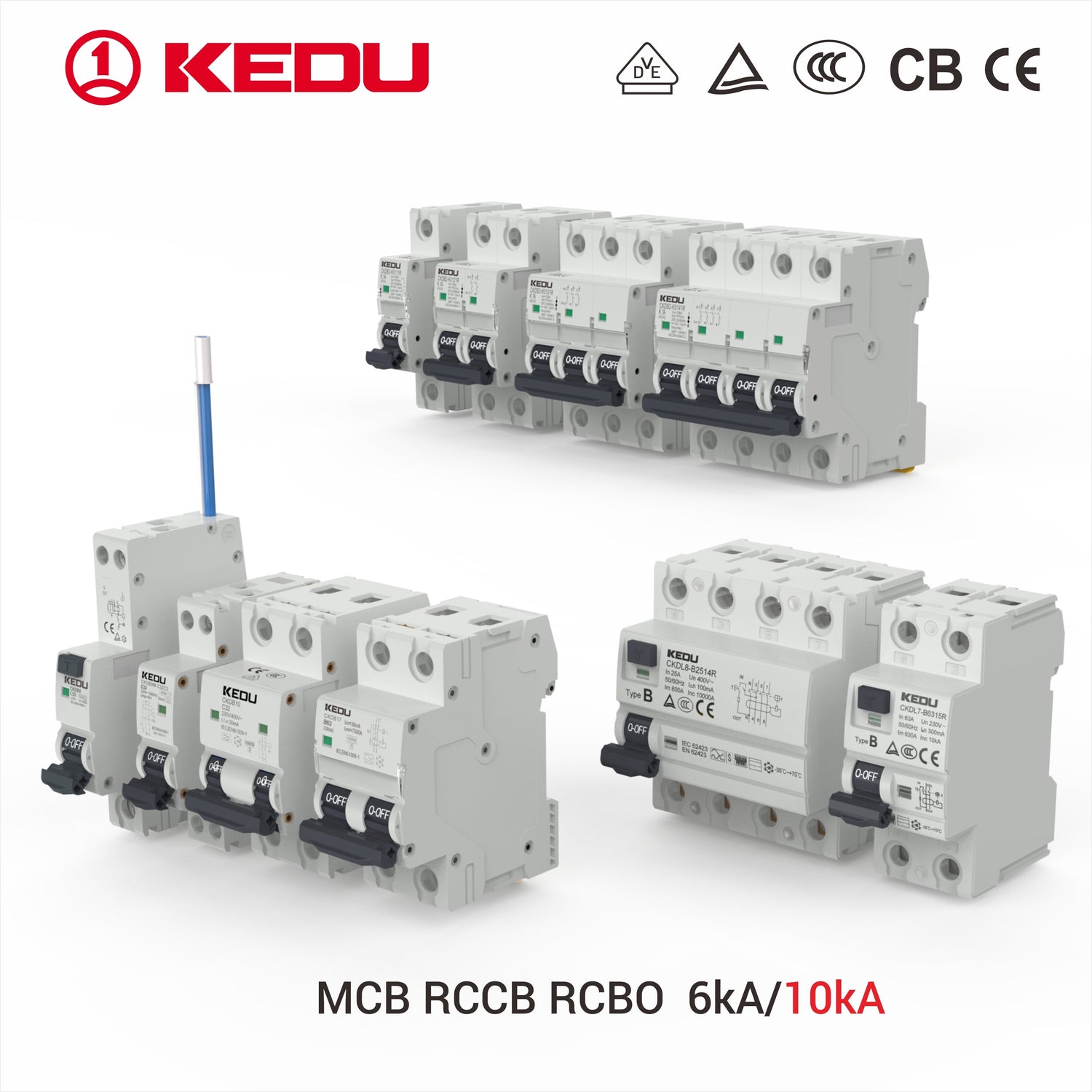 Circuit Breaker  MCB，RCCB，RCBO