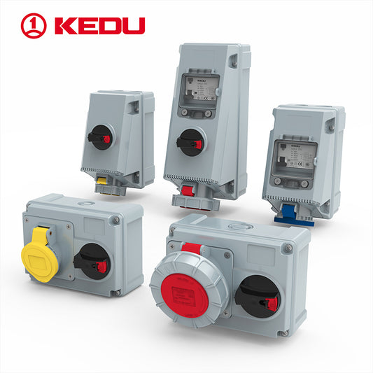IP67 or IP44   Wall Mounted Socket Outlets  with interlocking or RCCB(Please consult customer service for pricing)